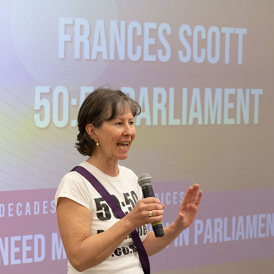 Frances Scott 50:50 Parliament Photo EyeStorm Event