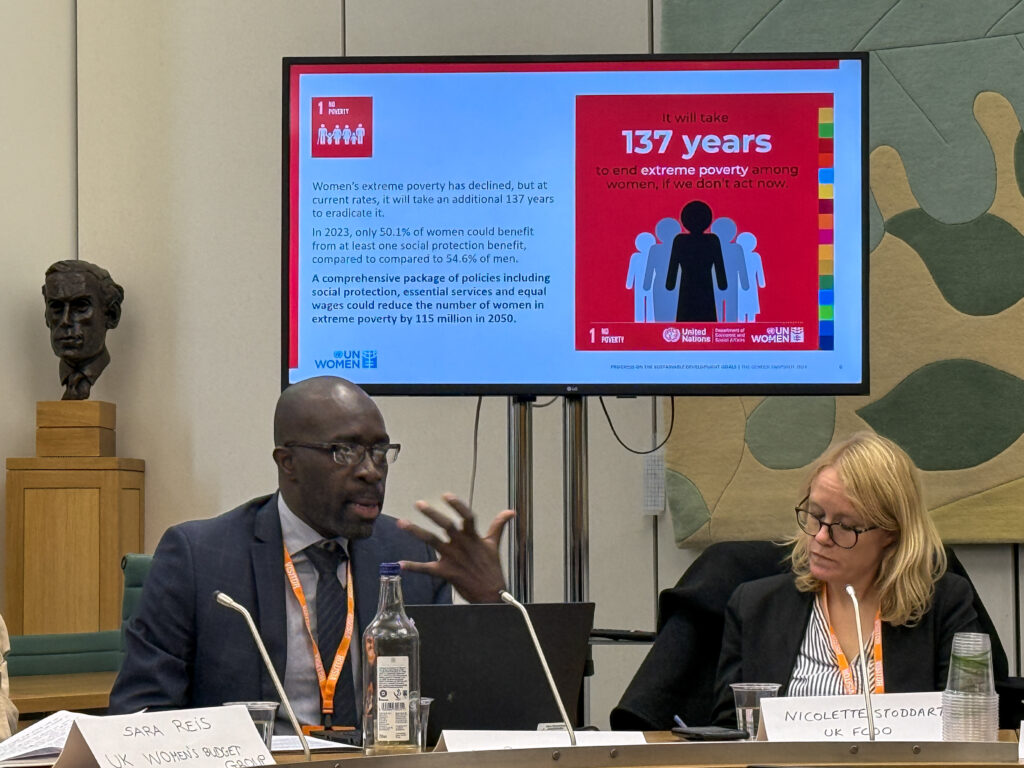 The Snapshot Report was gathered and presented by the Chief of the research and Data section at UN Women, Papa Seck.