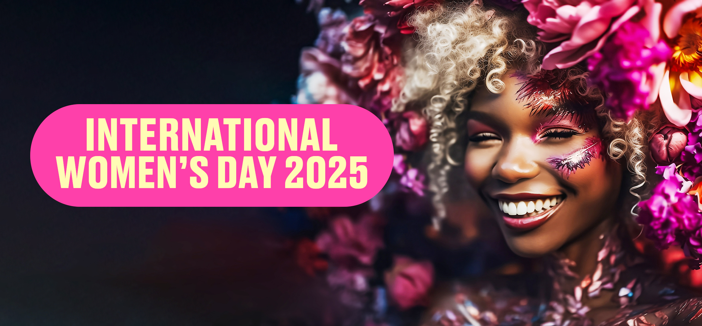 International Women's Day event, Brighton 2025 banner