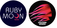 RubyMoon and EyeStorm Women Logos
